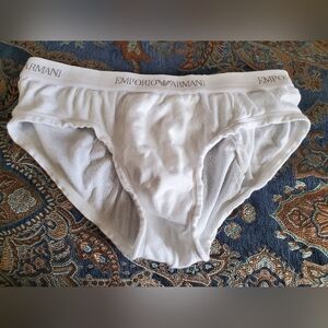 Emporio Armani White Briefs